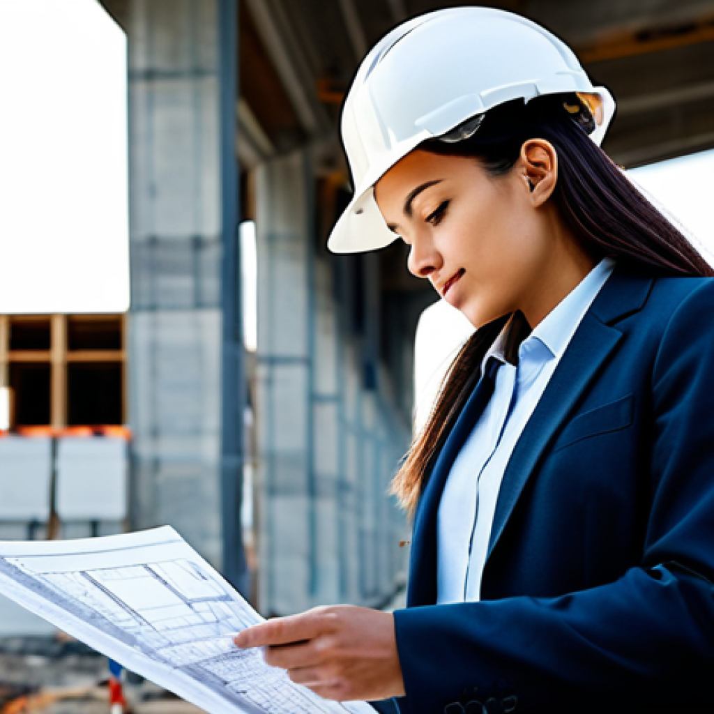 **

"A young professional architect, fully clothed in a stylish but modest business casual outfit, reviewing blueprints on a construction site with a hard hat on, appropriate attire, perfect anatomy, natural pose, bright daylight, modern building in the background, safe for work, family-friendly, high resolution, detailed textures."

**