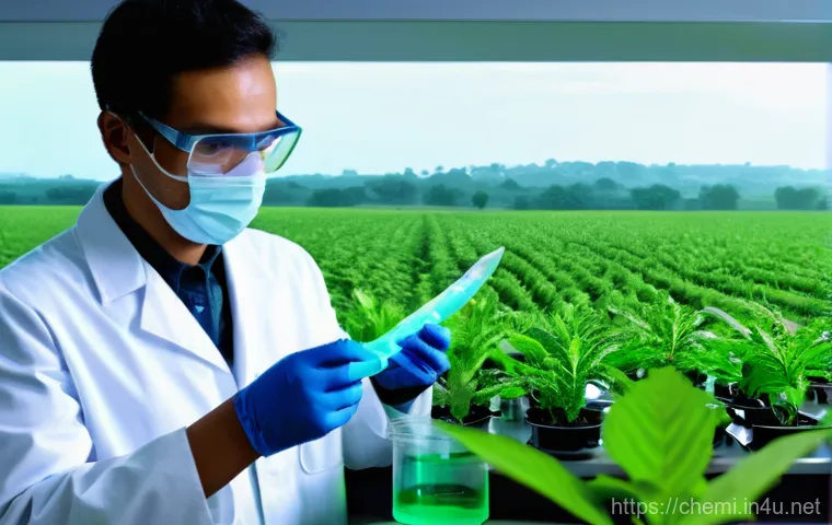 화학공학 지속 가능성 - **Image Prompt 1: The Dawn of Biodegradable Innovations**
A vibrant, futuristic laboratory where...