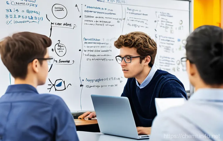 화학공학 박사 과정 - **Prompt 2: Chemical Engineering for a Sustainable Future**
    A visionary scene depicting chemical...