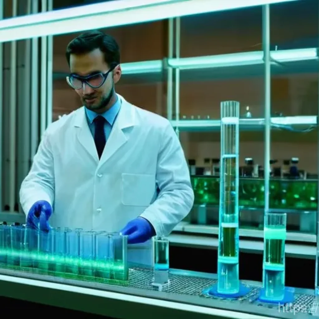 화학공학 데이터 처리 기술 - **Image Prompt 1: The Evolving Landscape of Chemical Engineering**
A visually striking split ima...