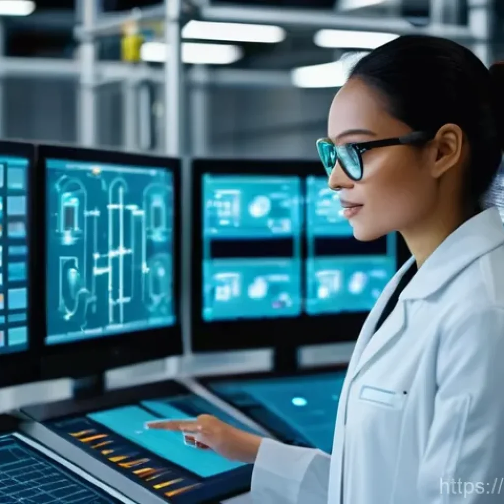 화학공학 기술적 능력 개발 - **Image Prompt 1: The AI-Powered Chemical Engineer**
A futuristic chemical engineer, a diverse p...