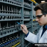 Home 14 화학공학 현장 경험 중요성 - **Prompt:** A young, determined chemical engineer, wearing a clean lab coat over professional attire...